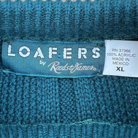 Vintage 90s Crewneck Ribbed Knit Sweater | Loafers | Size XL - Picture 3 of 5